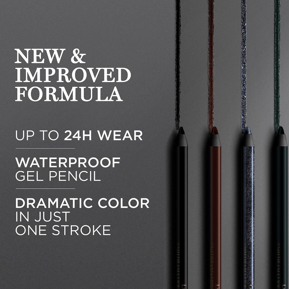 ⚫️ Lancôme Drama Liqui-Pencil Waterproof Eyeliner Gel Pencil 05 Seine Sparkle - Picture 4 of 9